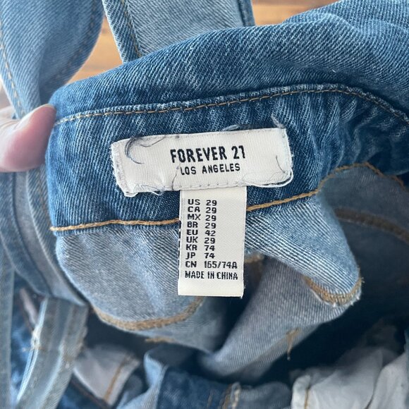Forever 21 distressed overalls, size 29 - Picture 6 of 6